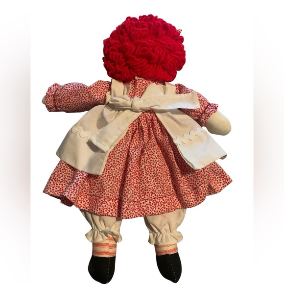 Handmade Adorable Red-Haired Rag Doll with handmade clothes, Annabelle Halloween - Picture 4 of 5